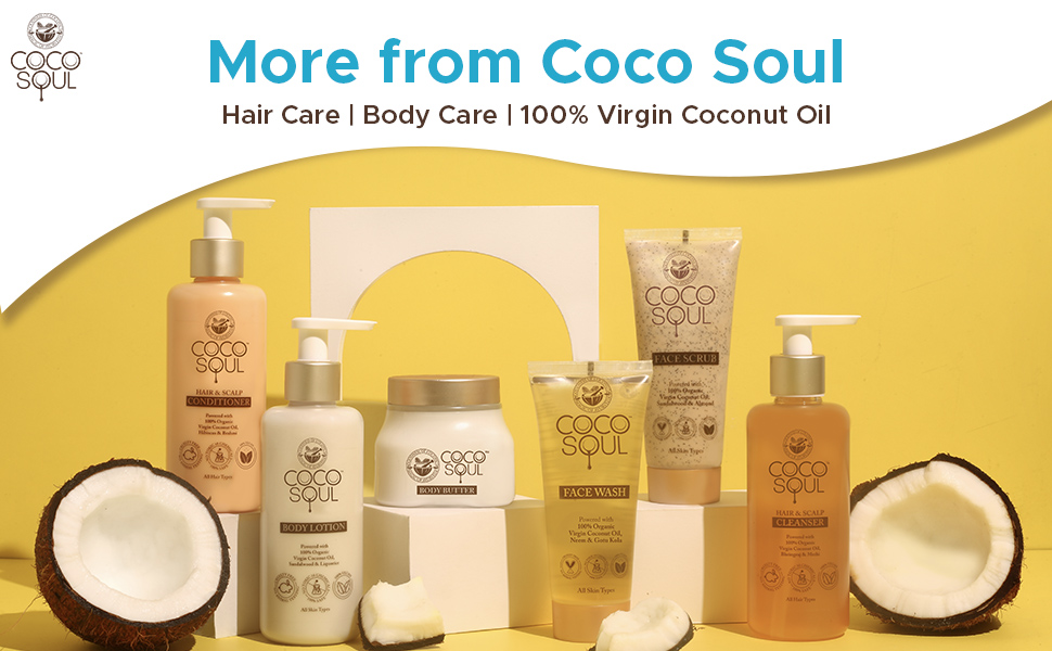 Coco Soul Hair Fall Control Shampoo with Ayurvedic Medicine | 100% Cold Pressed Virgin Coconut Oil | Bhringraj & Hibiscus | Sulphate & Paraben Free | From the Makers of Parachute Advansed | 200 ml