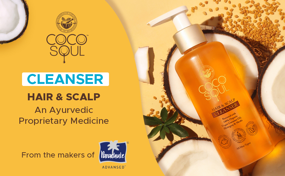 Coco Soul Shampoo with Coconut & Ayurveda | Paraben & Sulphate Free | 200ml