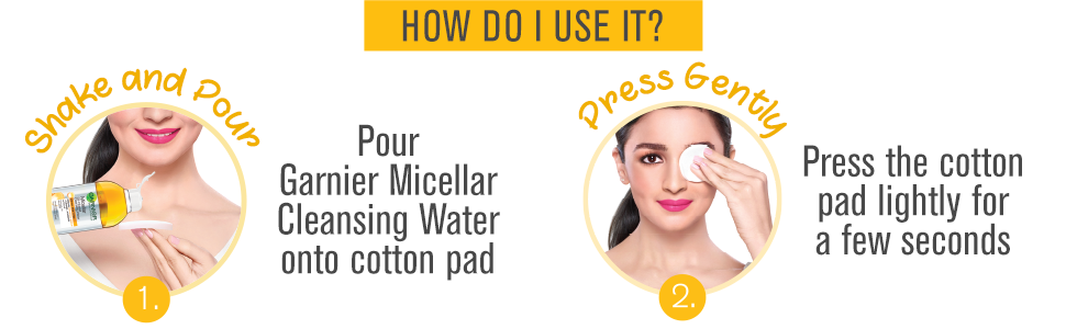 Garnier-Micellar-Infused-Cleansing-Water-how to use