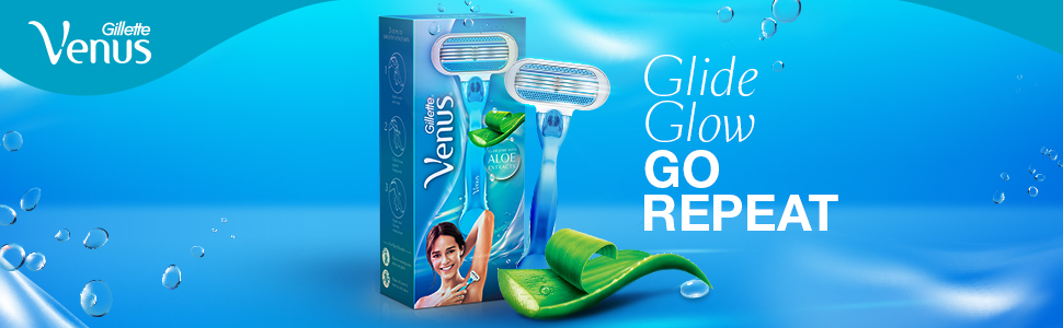 Buy Gillette Venus Glide Strip With Aloe Extracts 2 Refills Online in India  | Pixies